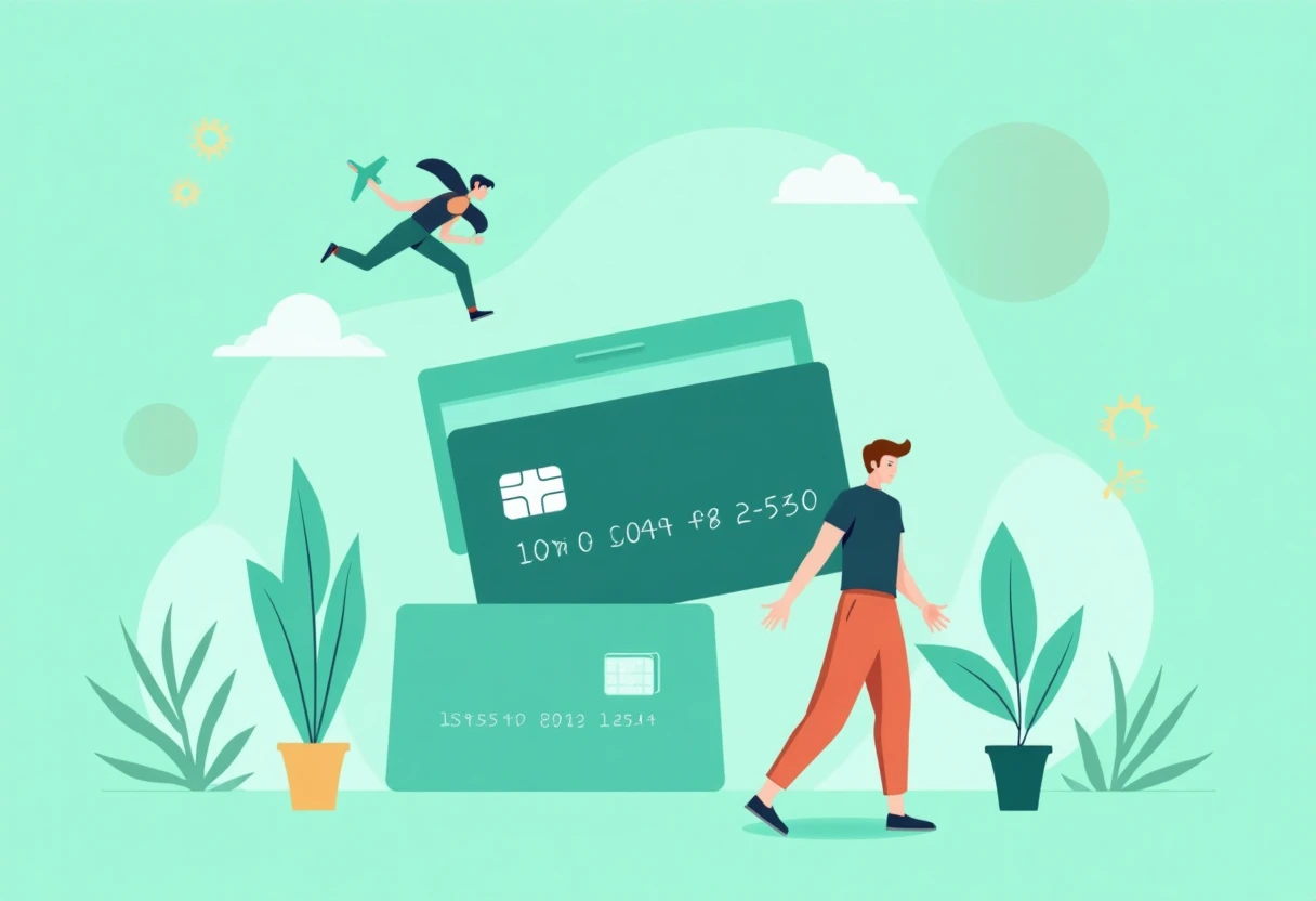 Premium travel rewards illustration