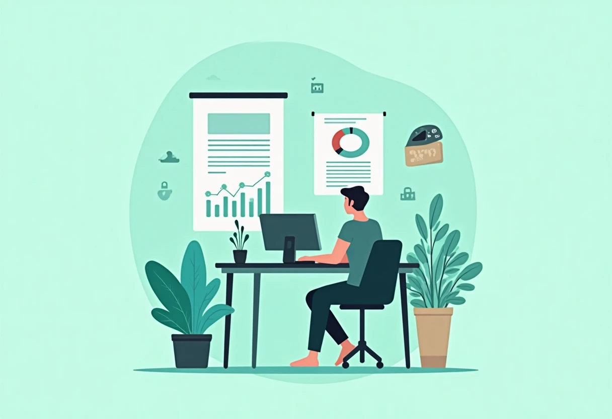 Freelancer analyzing credit card options