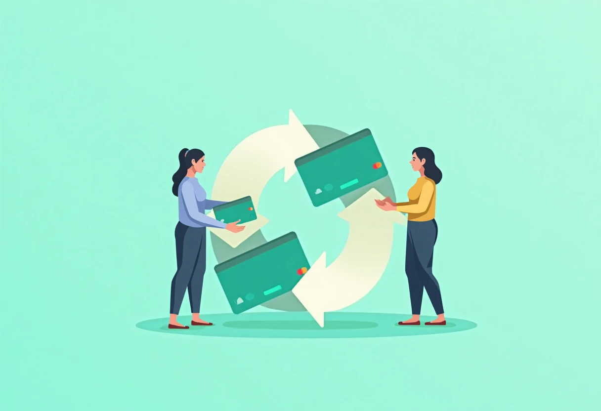 Freelancer comparing credit card rewards