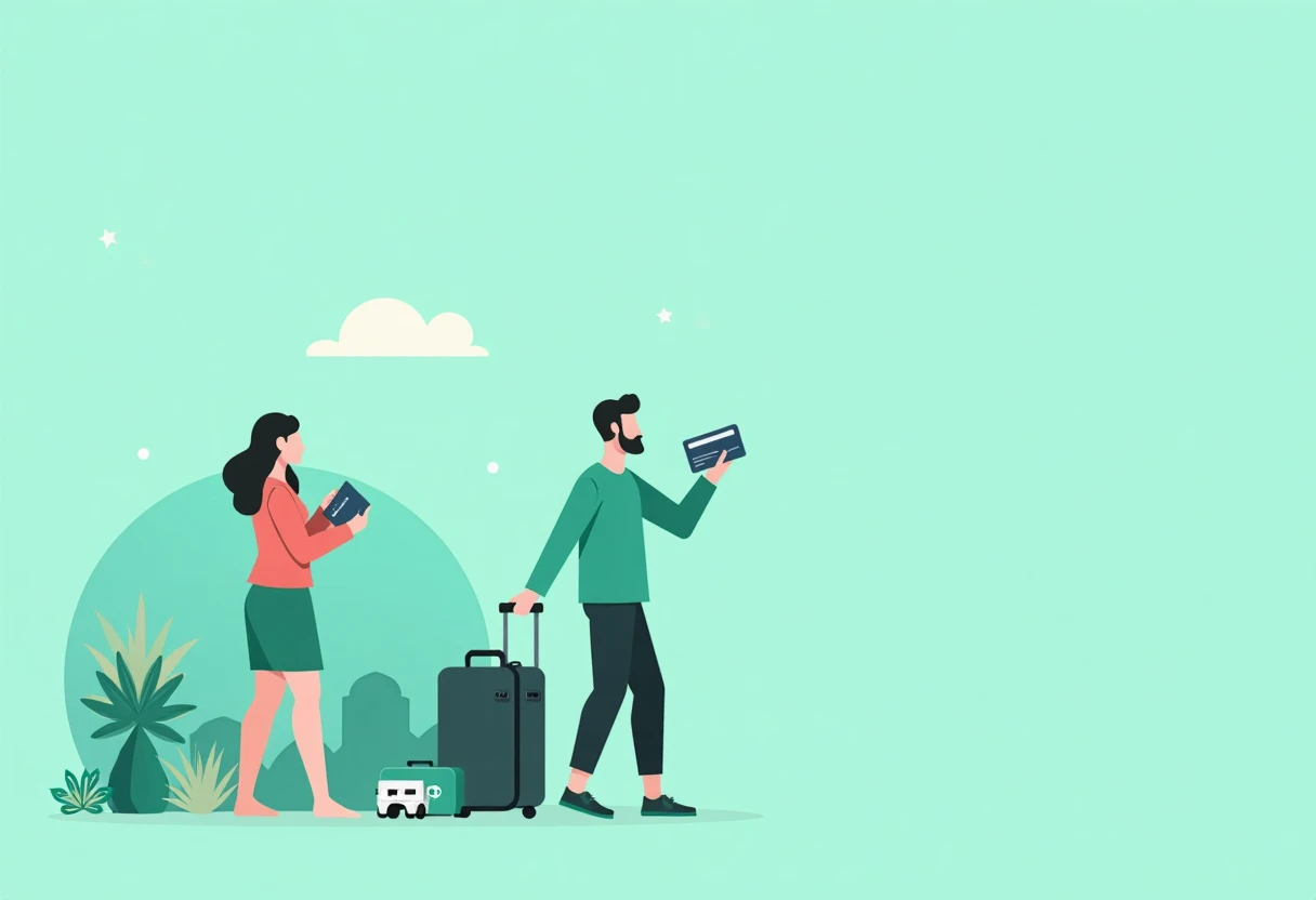 Preparing for travel with a credit card